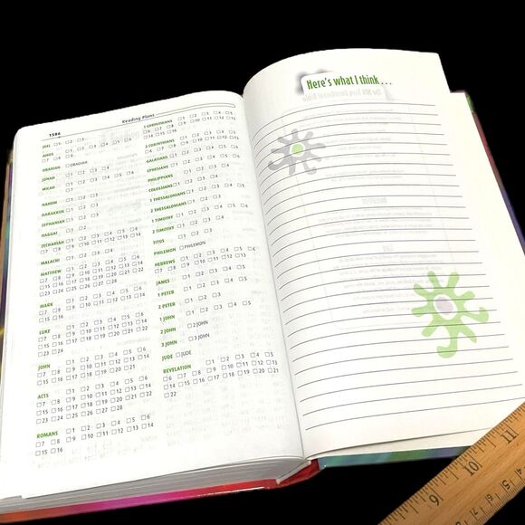 Vintage 1999 NIV Teen Devotional Bible Hardcover Zondervan Devotions by Teens - Picture 15 of 16